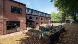 The lovely gardens and exterior at Riseley House Care Home in Macclesfield - Care Home Amenities Macclesfield