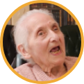 Rosina resident at Riseley House Care Home Macclesfield